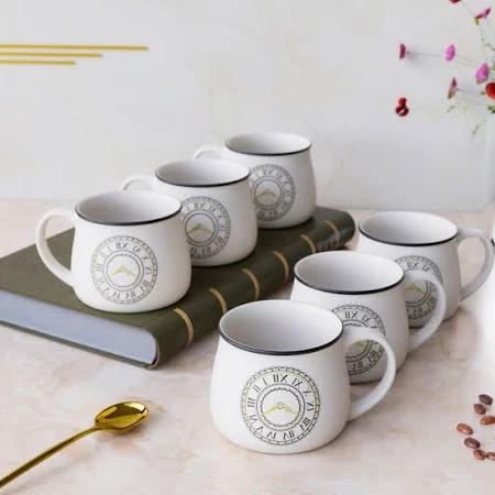 The Earth Store Cup O'Clock Tea Cup Set of 6-200ml Each